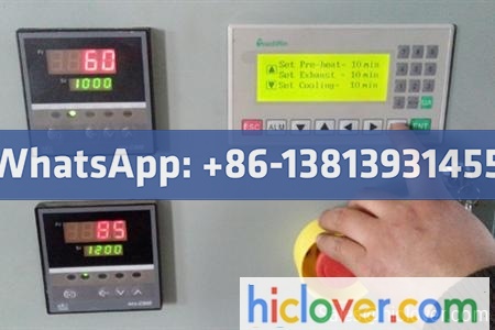Temperature display and program set up (TS Model).
